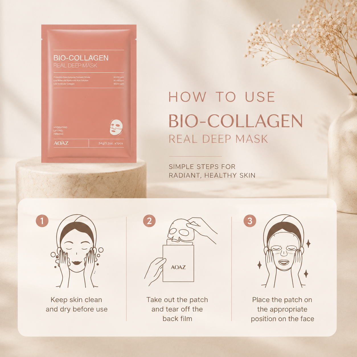 LUX Bio-Collagen Mask™ 4pcs